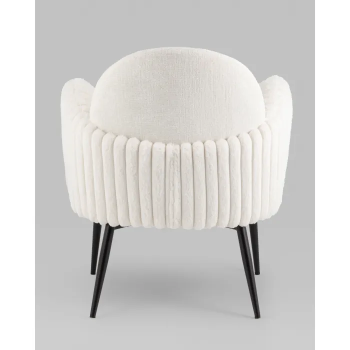 Кресло Wave Stripes букле белый Stool Group УТ000038941 от ImperiumLoft