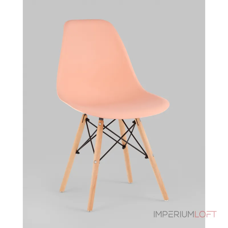 Стул Eames Style DSW персиковый (разборный каркас) Stool Group УТ000039375 от ImperiumLoft Стул Eames Style DSW персиковый (разборный каркас) Stool Group УТ000039375 от ImperiumLoft