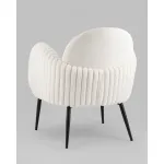 Кресло Wave Stripes букле белый Stool Group УТ000038941 от ImperiumLoft