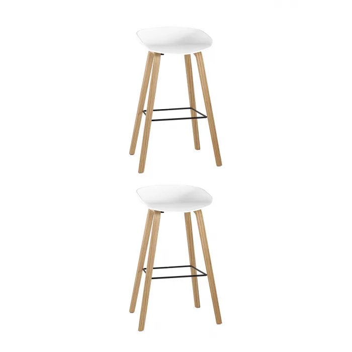Стул барный LIBRA БЕЛЫЙ 2 шт Stool Group УТ000038341 от ImperiumLoft