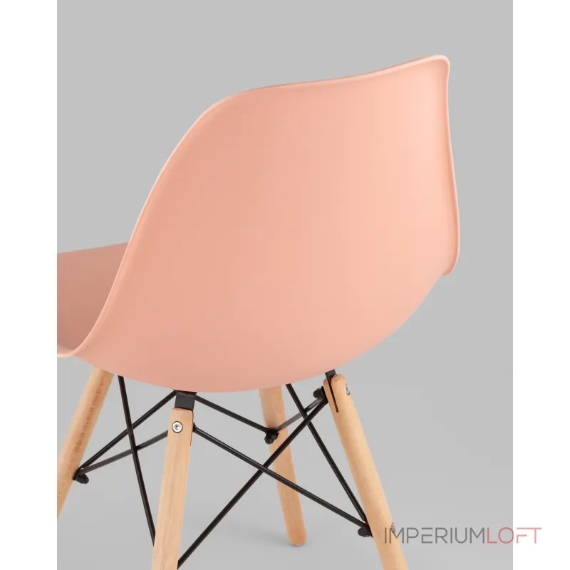 Стул Eames Style DSW персиковый (разборный каркас) Stool Group УТ000039375 от ImperiumLoft Стул Eames Style DSW персиковый (разборный каркас) Stool Group УТ000039375 от ImperiumLoft
