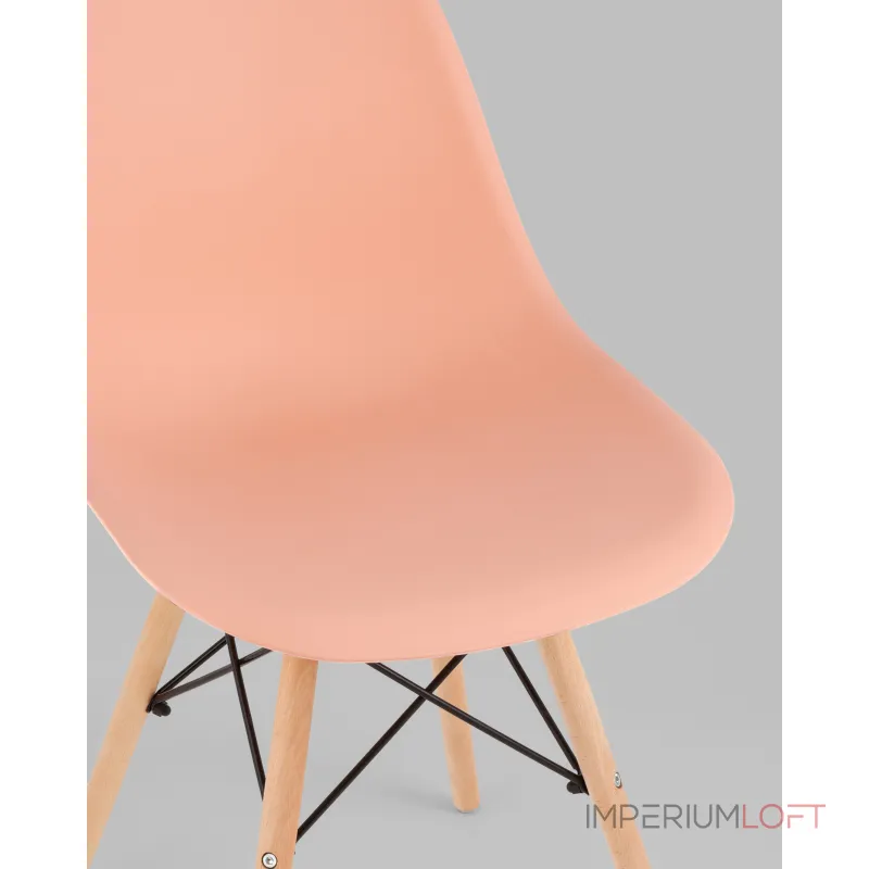 Стул Eames Style DSW персиковый (разборный каркас) Stool Group УТ000039375 от ImperiumLoft Стул Eames Style DSW персиковый (разборный каркас) Stool Group УТ000039375 от ImperiumLoft