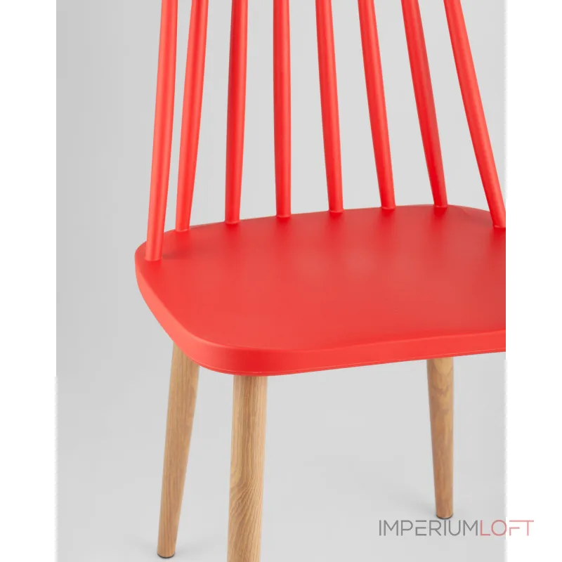 Стул Морган пластиковый красный 4 шт Stool Group УТ000037493 от ImperiumLoft