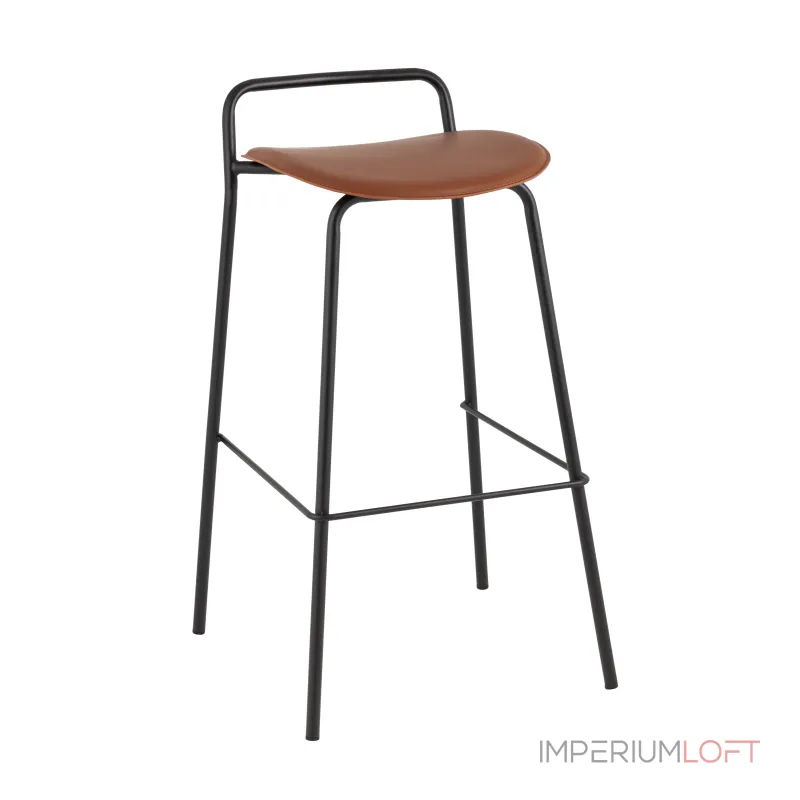 Стул барный Mantis экокожа коричневый Stool Group УТ000038917