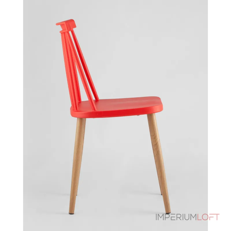 Стул Морган пластиковый красный 4 шт Stool Group УТ000037493 от ImperiumLoft