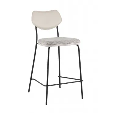 Стул полубарный Casey серый с серой экокожей Stool Group УТ000039577
