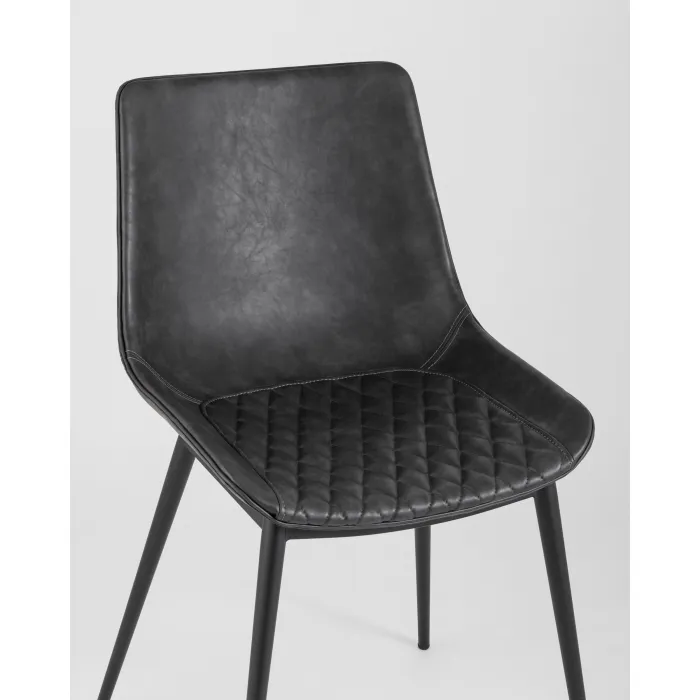Стул TEXAS экокожа серый 2 шт. Stool Group УТ000037296 от ImperiumLoft