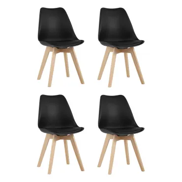 Стул FRANKFURT черный 4 шт. Stool Group УТ000036610