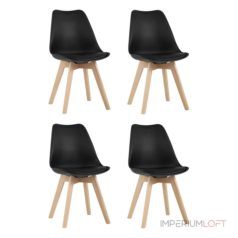 Стул FRANKFURT черный 4 шт. Stool Group УТ000036610