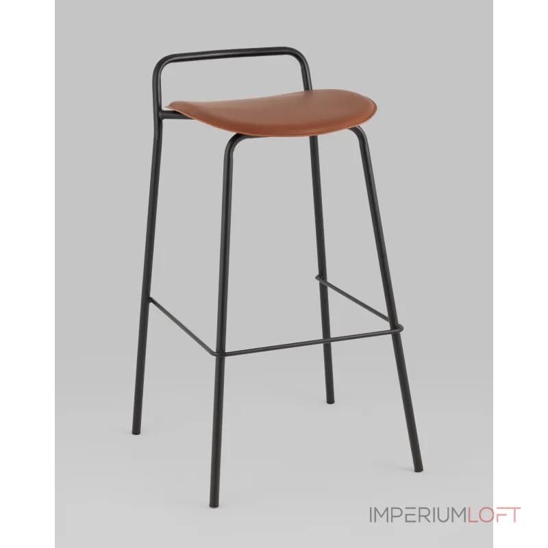 Стул барный Mantis экокожа коричневый Stool Group УТ000038917