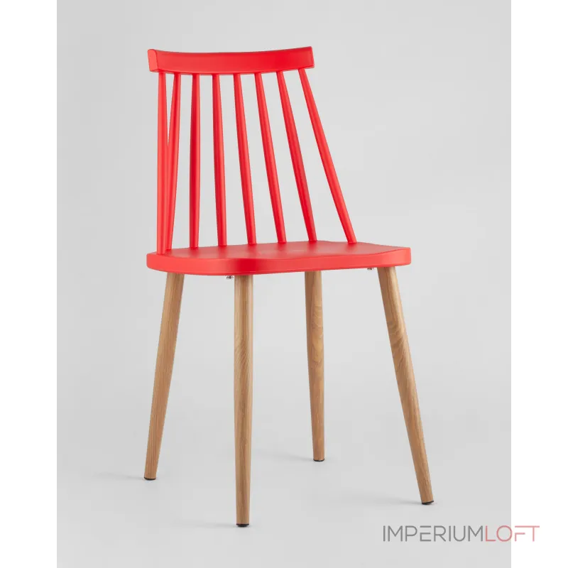 Стул Морган пластиковый красный 4 шт Stool Group УТ000037493 от ImperiumLoft