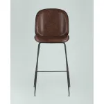 Стул барный Beetle PU со спинкой коричневый 2 шт Stool Group УТ000038311