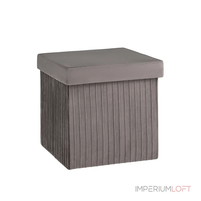 Пуф складной с ящиком Store Square антрацитовый Stool Group УТ000038975 Пуф складной с ящиком Store Square антрацитовый Stool Group УТ000038975