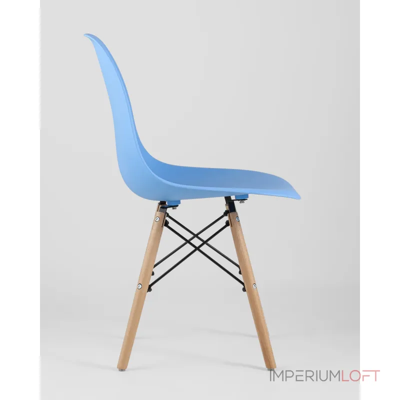 Стул Eames Style DSW голубой (разборный каркас) Stool Group УТ000037589 Стул Eames Style DSW голубой (разборный каркас) Stool Group УТ000037589