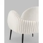 Кресло Wave Stripes букле белый Stool Group УТ000038941 от ImperiumLoft