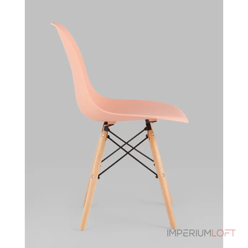 Стул Eames Style DSW персиковый (разборный каркас) Stool Group УТ000039375 от ImperiumLoft Стул Eames Style DSW персиковый (разборный каркас) Stool Group УТ000039375 от ImperiumLoft