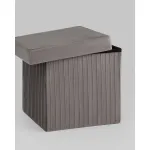 Пуф складной с ящиком Store Square антрацитовый Stool Group УТ000038975