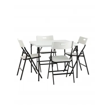 Комплект раскладного стола и стульев Stool Group Кейт YX-ZFP86 white