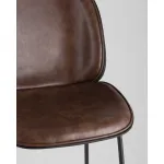 Стул барный Beetle PU со спинкой коричневый 2 шт Stool Group УТ000038311