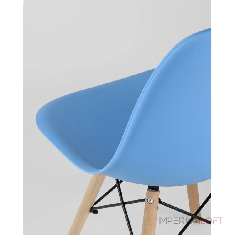 Стул Eames Style DSW голубой (разборный каркас) Stool Group УТ000037589 Стул Eames Style DSW голубой (разборный каркас) Stool Group УТ000037589
