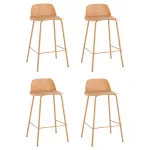 Стул полубарный Mist желтый 4 шт Stool Group УТ000038438