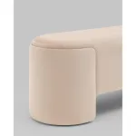 Банкетка Taks велюр молочный Stool Group УТ000039118 от ImperiumLoft