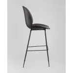 Стул барный Beetle PU со спинкой серый 2 шт Stool Group УТ000038313