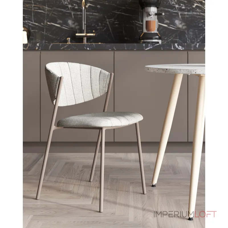 Стул Харпер рогожка серо-голубой каркас серый матовый Stool Group УТ000038934 от ImperiumLoft Стул Харпер рогожка серо-голубой каркас серый матовый Stool Group УТ000038934 от ImperiumLoft