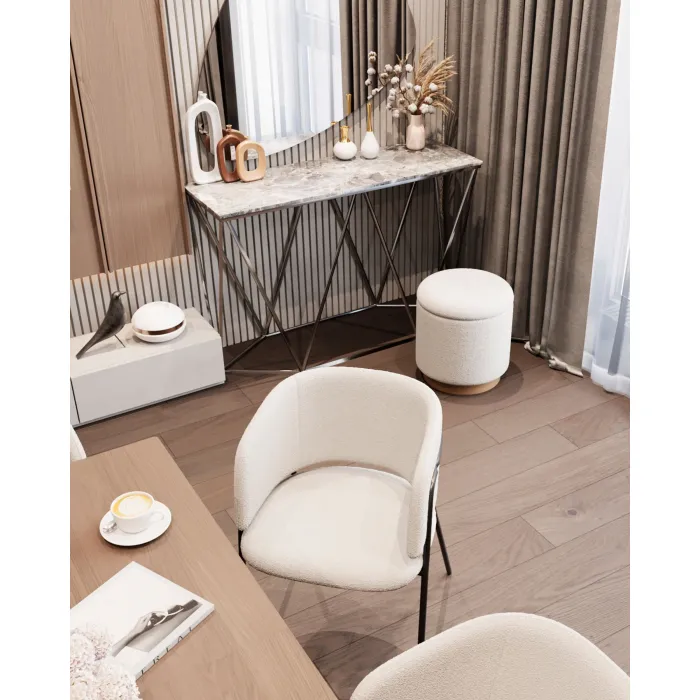Стул Нэлли букле белый 2 шт. Stool Group УТ000037195 от ImperiumLoft