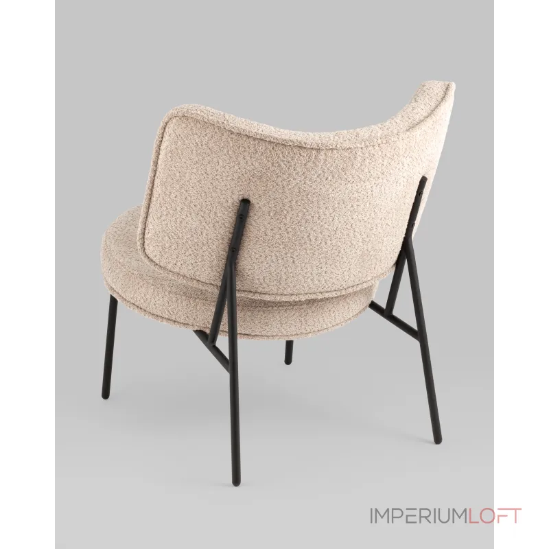 Кресло District Lounge букле капучино Stool Group УТ000039110 от ImperiumLoft Кресло District Lounge букле капучино Stool Group УТ000039110 от ImperiumLoft