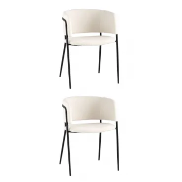Стул Нэлли букле белый 2 шт. Stool Group УТ000037195