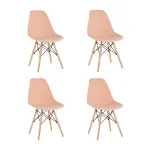 Стул Eames Style DSW персиковый x4 (разборный каркас) Stool Group УТ000039377 от ImperiumLoft
