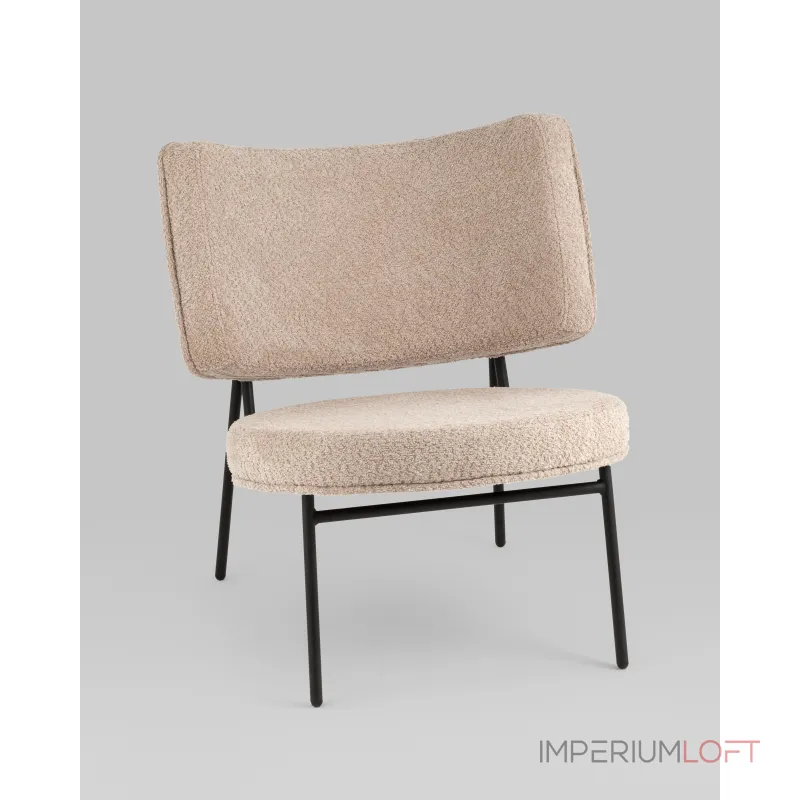 Кресло District Lounge букле капучино Stool Group УТ000039110 от ImperiumLoft Кресло District Lounge букле капучино Stool Group УТ000039110 от ImperiumLoft