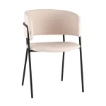 Кресло Нэлли New буклированный велюр бежевый Stool Group УТ000039981