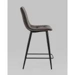 Стул полубарный Джанго велюр пепельно-серый высота сиденья 60 см Stool Group УТ000036033