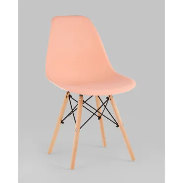 Стул Eames Style DSW персиковый x4 (разборный каркас) Stool Group УТ000039377 от ImperiumLoft