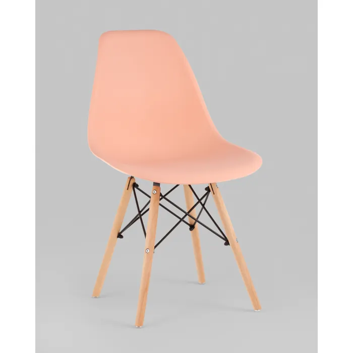 Стул Eames Style DSW персиковый x4 (разборный каркас) Stool Group УТ000039377 от ImperiumLoft
