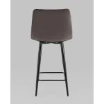 Стул полубарный Джанго велюр пепельно-серый высота сиденья 60 см Stool Group УТ000036033