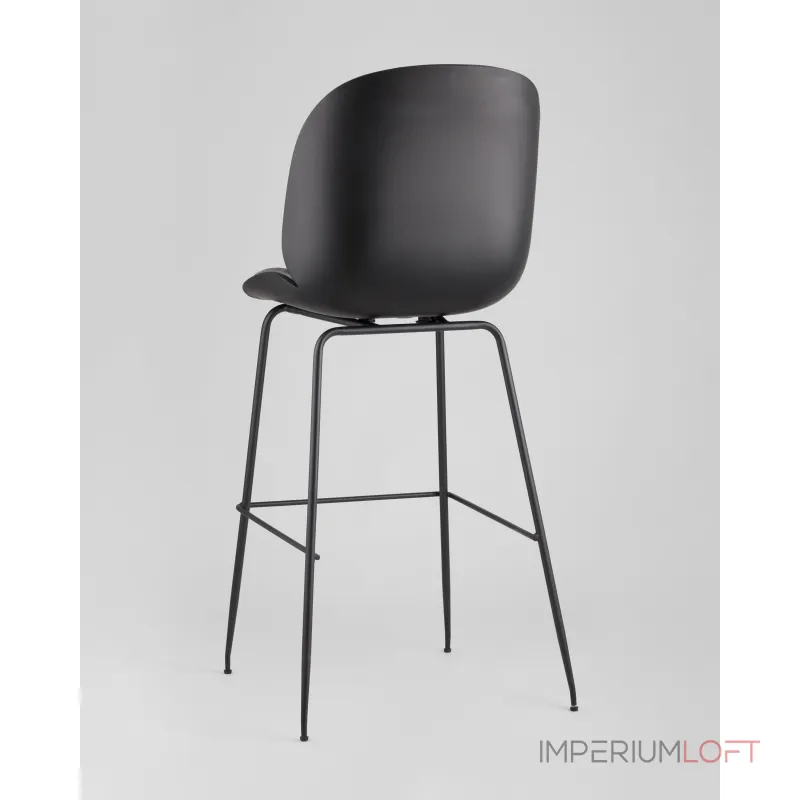 Стул барный Beetle PU со спинкой серый 2 шт Stool Group УТ000038313