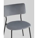 Стул Амелия велюр серо-голубой Stool Group УТ000039955