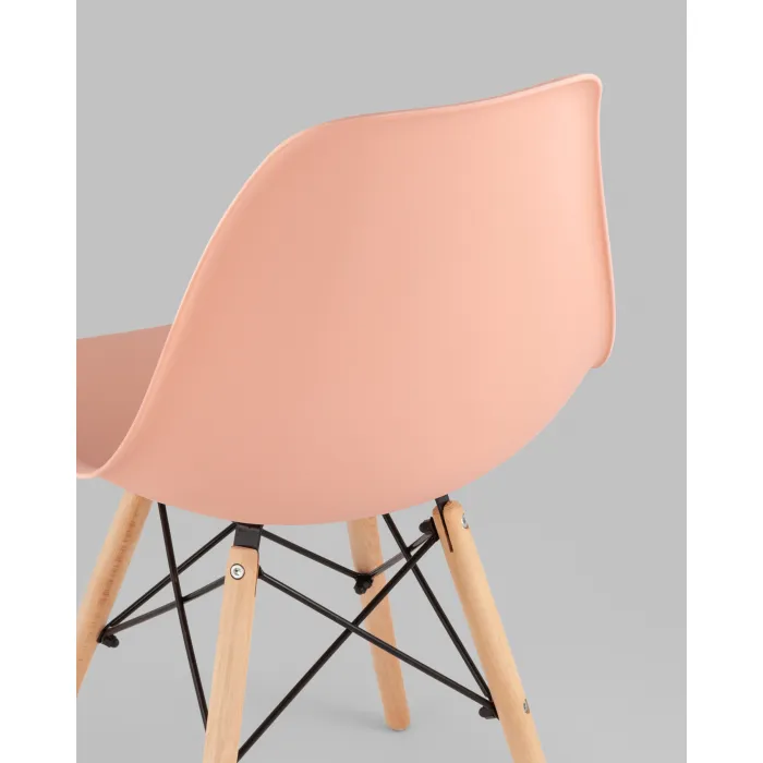Стул Eames Style DSW персиковый x4 (разборный каркас) Stool Group УТ000039377 от ImperiumLoft