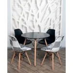 Стол круглый EAMES DSW NEW D80 черный Stool Group УТ000039067
