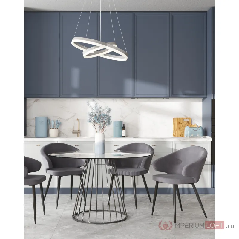 Стол обеденный Ливерпуль 120*120 стекло Stool Group УТ000038550 от ImperiumLoft