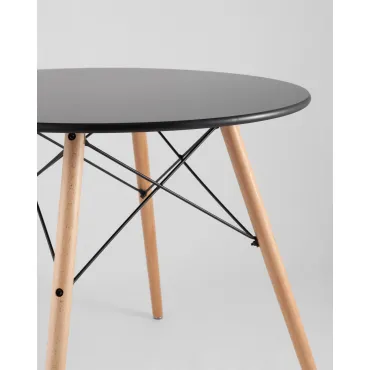 Стол круглый EAMES DSW NEW D80 черный Stool Group УТ000039067 от ImperiumLoft