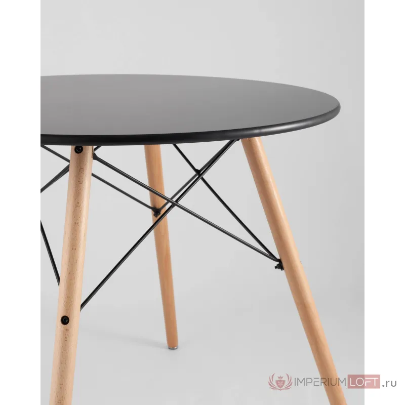 Стол круглый EAMES DSW NEW D80 черный Stool Group УТ000039067 от ImperiumLoft