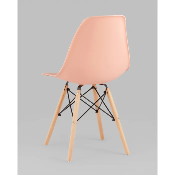Стул Eames Style DSW персиковый x4 (разборный каркас) Stool Group УТ000039377 от ImperiumLoft