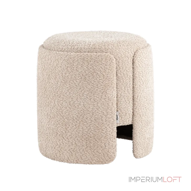 Пуф Taks букле капучино Stool Group УТ000039392 Пуф Taks букле капучино Stool Group УТ000039392