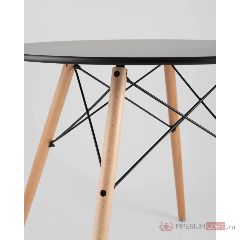 Стол круглый EAMES DSW NEW D80 черный Stool Group УТ000039067 от ImperiumLoft