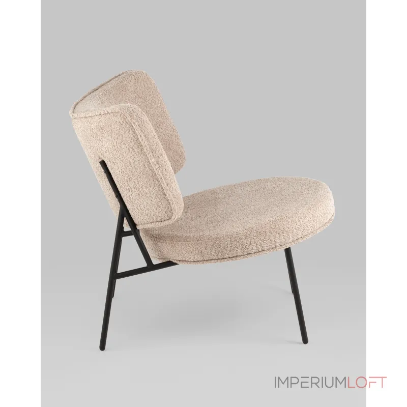 Кресло District Lounge букле капучино Stool Group УТ000039110 от ImperiumLoft Кресло District Lounge букле капучино Stool Group УТ000039110 от ImperiumLoft