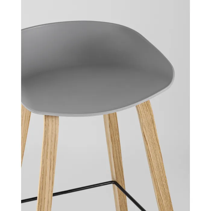 Стул барный LIBRA СЕРЫЙ 2 шт Stool Group УТ000038345 от ImperiumLoft